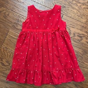 🎄Red Corduroy Christmas Dress